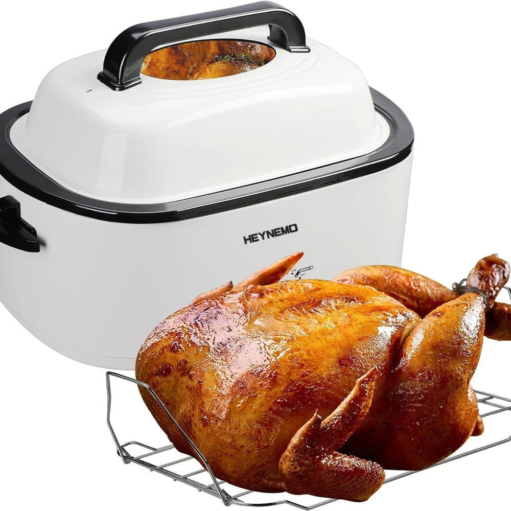 1450W 26Qt Stainless Steel Electric Roaster Oven