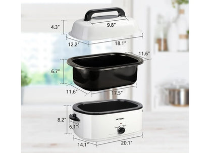 1450W 26Qt Stainless Steel Electric Roaster Oven