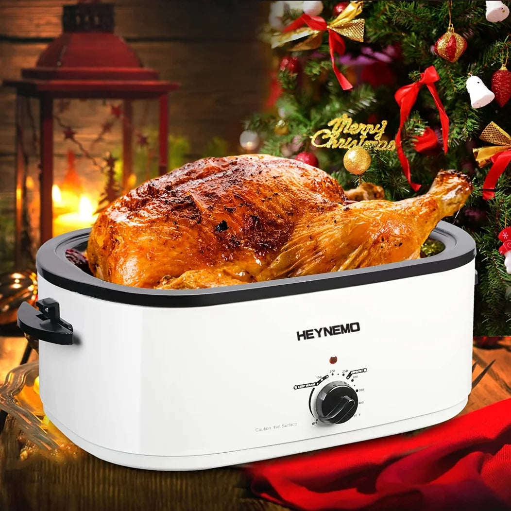 1450W 26Qt Stainless Steel Electric Roaster Oven